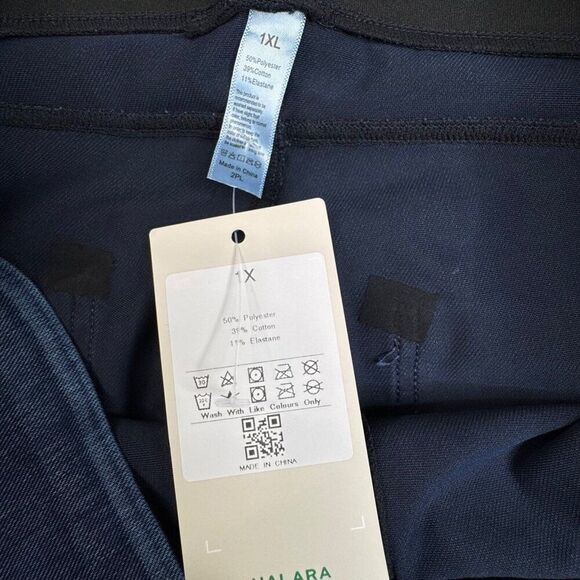 SOLD Flex High Waisted Knit Denim Blue Legging 1X NEW - Picture 5 of 10